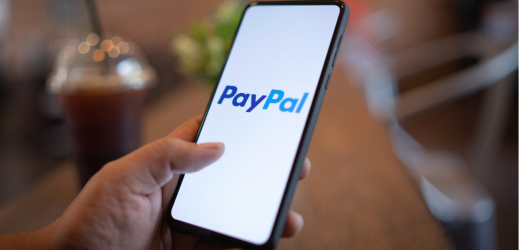 PayPal Logo in a mobile