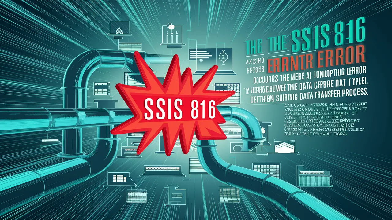 SSIS 816 Error