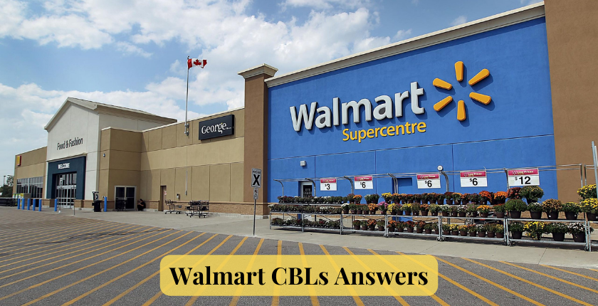 Walmart CBLs Answer